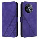 For Itel S24 Crossbody 3D Embossed Flip Leather Phone Case(Purple) - 2