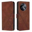 For Itel S24 Crossbody 3D Embossed Flip Leather Phone Case(Brown) - 2