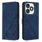 For Itel A50 Crossbody 3D Embossed Flip Leather Phone Case(Blue) - 2