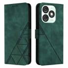 For Itel A50 Crossbody 3D Embossed Flip Leather Phone Case(Green) - 2