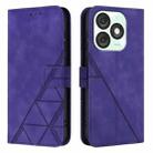 For Itel A50 Crossbody 3D Embossed Flip Leather Phone Case(Purple) - 2