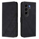 For Itel Power 70 Crossbody 3D Embossed Flip Leather Phone Case(Black) - 2