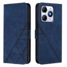 For Itel A90 Crossbody 3D Embossed Flip Leather Phone Case(Blue) - 2