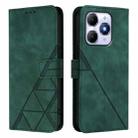 For Itel A90 Crossbody 3D Embossed Flip Leather Phone Case(Green) - 2