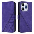 For Itel A90 Crossbody 3D Embossed Flip Leather Phone Case(Purple) - 2