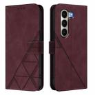 For Itel A95 5G Crossbody 3D Embossed Flip Leather Phone Case(Wine Red) - 2