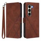 For Itel A95 5G Crossbody 3D Embossed Flip Leather Phone Case(Brown) - 2