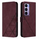 For Itel City 100 Crossbody 3D Embossed Flip Leather Phone Case(Wine Red) - 2