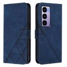For Itel City 100 Crossbody 3D Embossed Flip Leather Phone Case(Blue) - 2