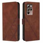 For HTC U24 Pro Crossbody 3D Embossed Flip Leather Phone Case(Brown) - 2