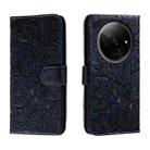 For Xiaomi Redmi A3 Lace Flower Embossing Flip Leather Phone Case(Dark Blue) - 1