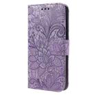 For Xiaomi 14T Lace Flower Embossing Flip Leather Phone Case(Purple) - 2