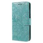 For Xiaomi 14T Lace Flower Embossing Flip Leather Phone Case(Green) - 2