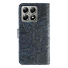 For Xiaomi 14T Lace Flower Embossing Flip Leather Phone Case(Dark Blue) - 3