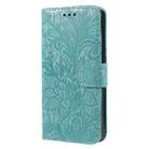 For Xiaomi 14T Pro Lace Flower Embossing Flip Leather Phone Case(Green) - 2