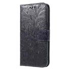 For Xiaomi 14T Pro Lace Flower Embossing Flip Leather Phone Case(Dark Blue) - 2