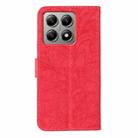 For Xiaomi 14T Pro Lace Flower Embossing Flip Leather Phone Case(Red) - 3