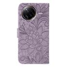For Xiaomi Poco F7 Ultra / Redmi K80 Pro Lace Flower Embossing Flip Leather Phone Case(Purple) - 3