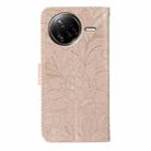 For Xiaomi Poco F7 Ultra / Redmi K80 Pro Lace Flower Embossing Flip Leather Phone Case(Rose Gold) - 3