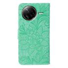 For Xiaomi Poco F7 Ultra / Redmi K80 Pro Lace Flower Embossing Flip Leather Phone Case(Green) - 3