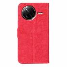 For Xiaomi Poco F7 Ultra / Redmi K80 Pro Lace Flower Embossing Flip Leather Phone Case(Red) - 3
