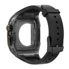 For Apple Watch Ultra 2 49mm Modified PC Hybrid TPU Watch Case Band(Black Clear Black) - 2