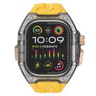 For Apple Watch Ultra 2 49mm Modified PC Hybrid TPU Watch Case Band(Yellow Clear Black) - 3