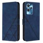 For Oukitel C32 Crossbody 3D Embossed Flip Leather Phone Case(Blue) - 2