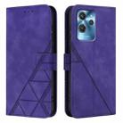 For Oukitel C32 Crossbody 3D Embossed Flip Leather Phone Case(Purple) - 2