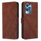 For Oukitel C32 Crossbody 3D Embossed Flip Leather Phone Case(Brown) - 2