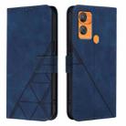 For Oukitel C33 Crossbody 3D Embossed Flip Leather Phone Case(Blue) - 2