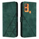 For Oukitel C33 Crossbody 3D Embossed Flip Leather Phone Case(Green) - 2