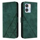 For Oukitel C35 / C36 Crossbody 3D Embossed Flip Leather Phone Case(Green) - 2