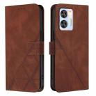 For Oukitel C35 / C36 Crossbody 3D Embossed Flip Leather Phone Case(Brown) - 2