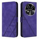 For Oukitel C37 Crossbody 3D Embossed Flip Leather Phone Case(Purple) - 2