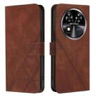 For Oukitel C37 Crossbody 3D Embossed Flip Leather Phone Case(Brown) - 2