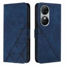 For Oukitel C38 Crossbody 3D Embossed Flip Leather Phone Case(Blue) - 2