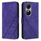 For Oukitel C38 Crossbody 3D Embossed Flip Leather Phone Case(Purple) - 2