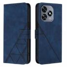 For Oukitel C51 Crossbody 3D Embossed Flip Leather Phone Case(Blue) - 2