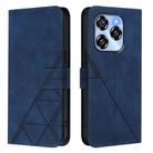 For Oukitel C50 Crossbody 3D Embossed Flip Leather Phone Case(Blue) - 2