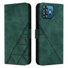 For Oukitel C53 Crossbody 3D Embossed Flip Leather Phone Case(Green) - 2