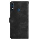For Motorola Moto E 2020 Cherry Blossom Butterfly Skin Feel Embossed PU Phone Case(Black) - 3