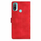 For Motorola Moto E20 / E30 / E40 Cherry Blossom Butterfly Skin Feel Embossed PU Phone Case(Red) - 3