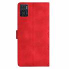 For Motorola Moto E22 Cherry Blossom Butterfly Skin Feel Embossed PU Phone Case(Red) - 3