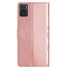 For Motorola Moto E22 Cherry Blossom Butterfly Skin Feel Embossed PU Phone Case(Rose Gold) - 3