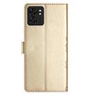 For Motorola Edge 40 Cherry Blossom Butterfly Skin Feel Embossed PU Phone Case(Gold) - 3