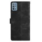 For Motorola Moto G10 / G30 / G20 Cherry Blossom Butterfly Skin Feel Embossed PU Phone Case(Black) - 3