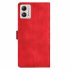 For Motorola Moto G13 Cherry Blossom Butterfly Skin Feel Embossed PU Phone Case(Red) - 3