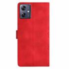For Motorola Moto G14 4G Cherry Blossom Butterfly Skin Feel Embossed PU Phone Case(Red) - 3