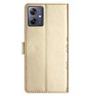 For Motorola Moto G14 4G Cherry Blossom Butterfly Skin Feel Embossed PU Phone Case(Gold) - 3